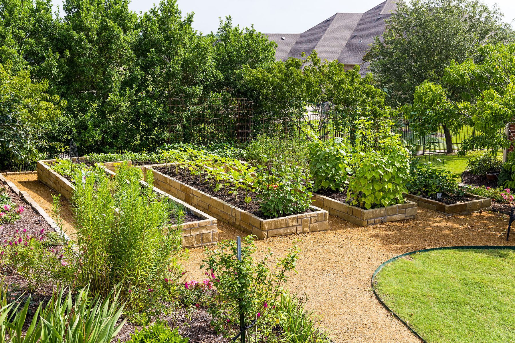 Woodson Residence Raised Vegetable Garden 